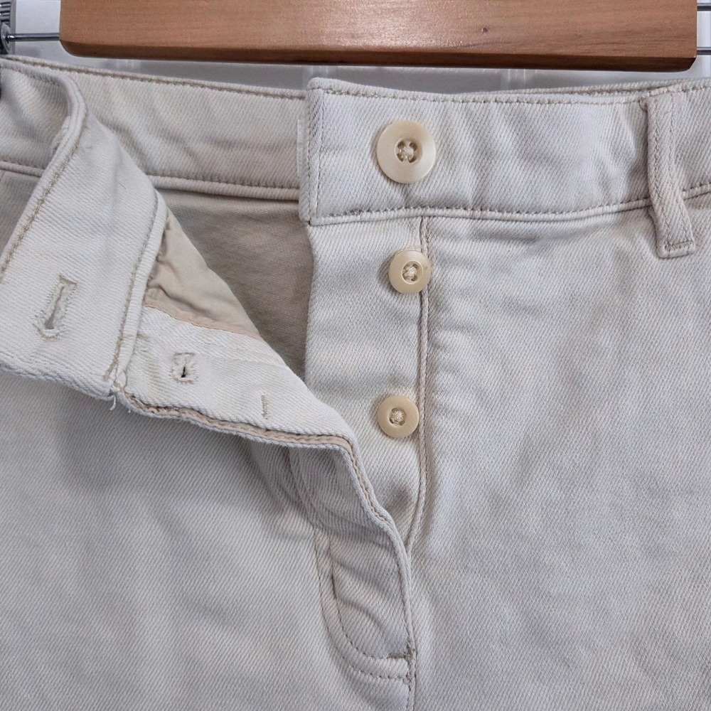 Wilfred Free Aritzia Cream High Waisted Button Fly Cargo Pants Womens 6 Utility - Picture 4 of 10